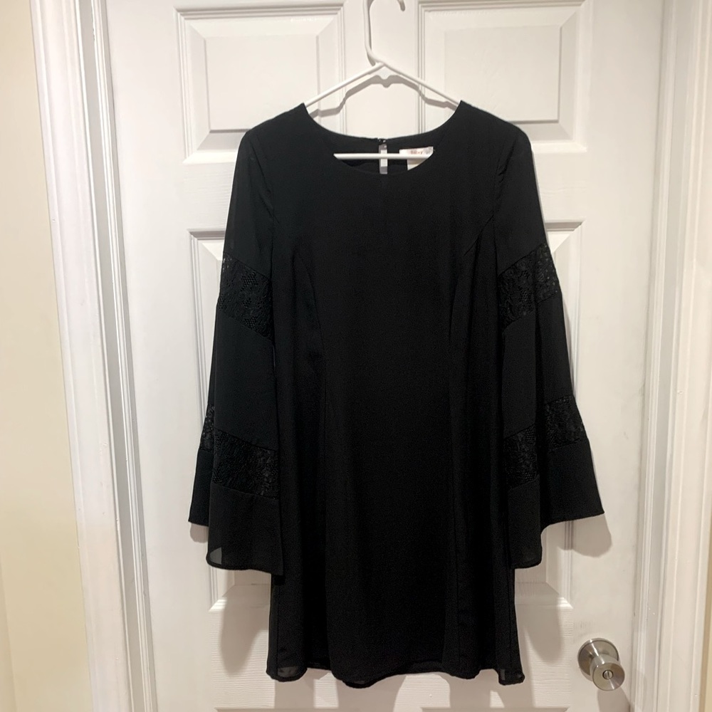Black medium knee length dress